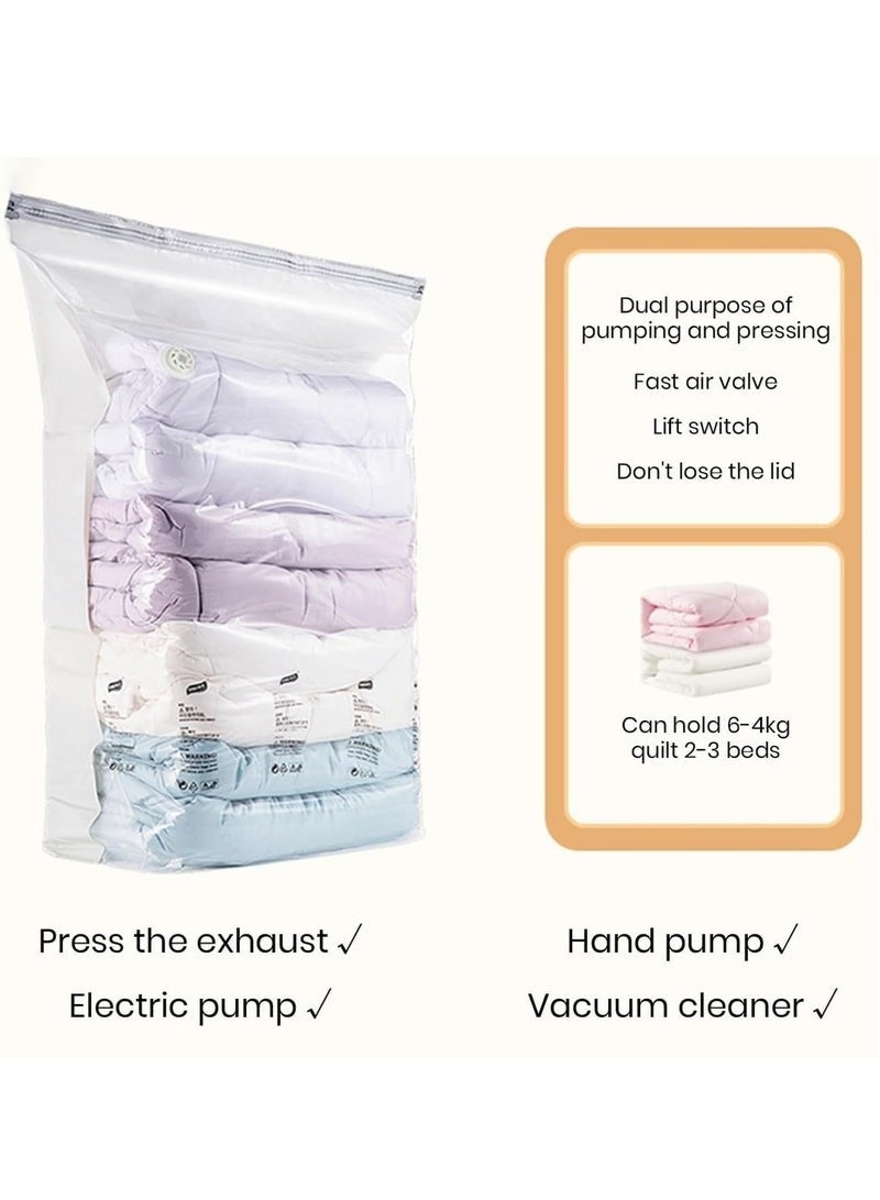 2 Pack Vacuum Storage Bags, Extra Large 80x110cm, Leakproof and Space Saving - Perfect for Storing Quilts, Blankets, and Clothes - Image 3