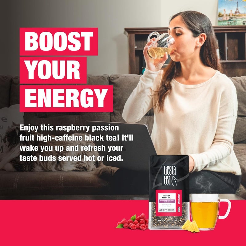 Tiesta Tea شاي تييستا تي Passion Berry Jolt - شاي أسود بنكهة توت العليق وفاكهة العاطفة - Image 3