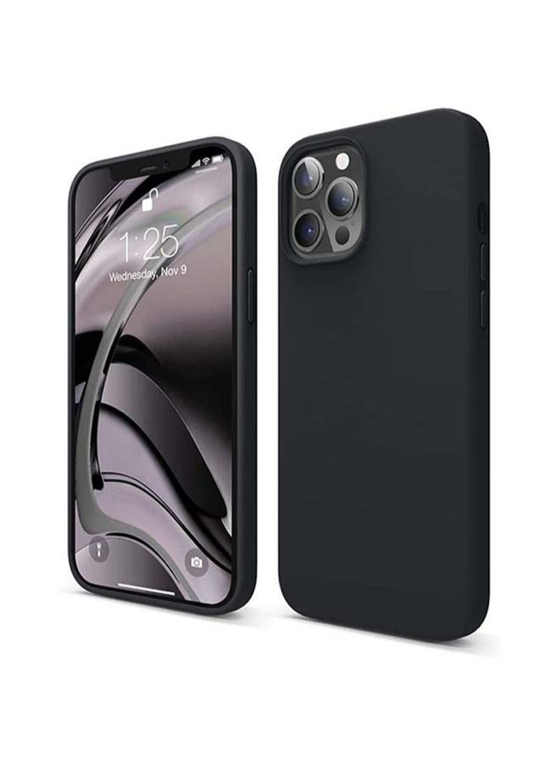 BORTONY Liquid Silicone Shockproof Cover Case for Apple iPhone 12/12 Pro Black - Image 1