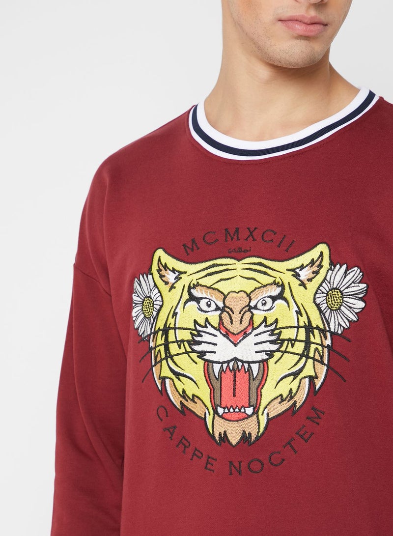 Seventy Five Embroidered Front Sweater - Image 3