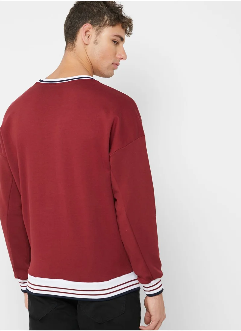 Seventy Five Embroidered Front Sweater