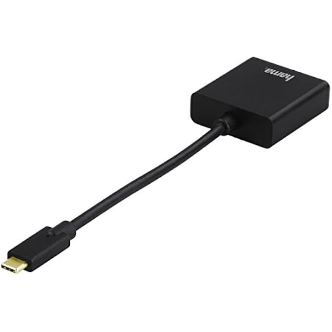 Hama 135727 محول USB-C بدقة FULL HD لـ VGA، أسود - Image 2