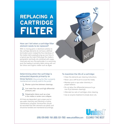 Unicel C-4325 Replacement Filter Cartridge for 25 Square Foot Hayward CX225re, American Commander II, In-line - Image 5