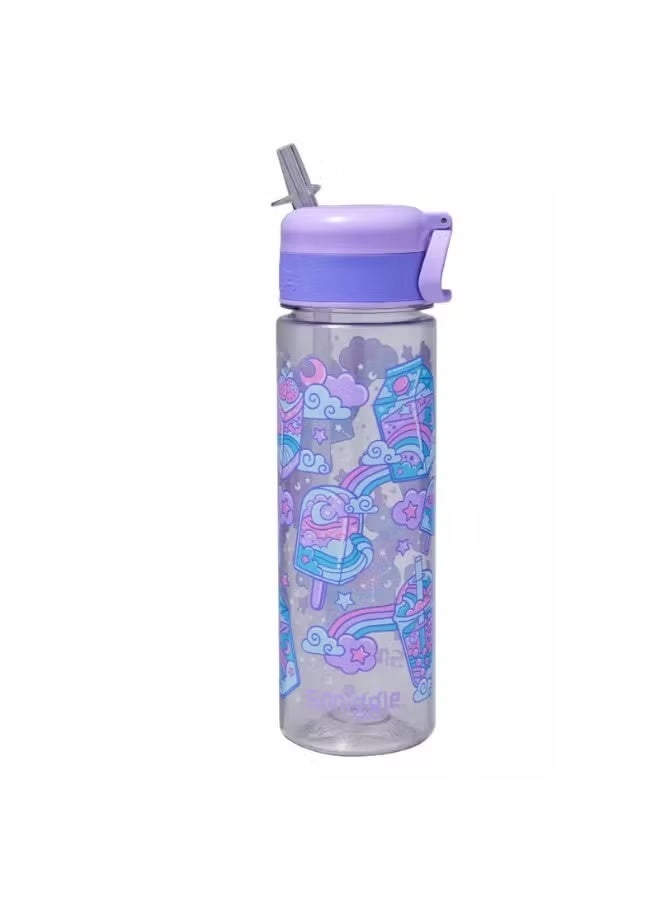 650ml Cartoon Beverage‑pattern Sports Water Bottle