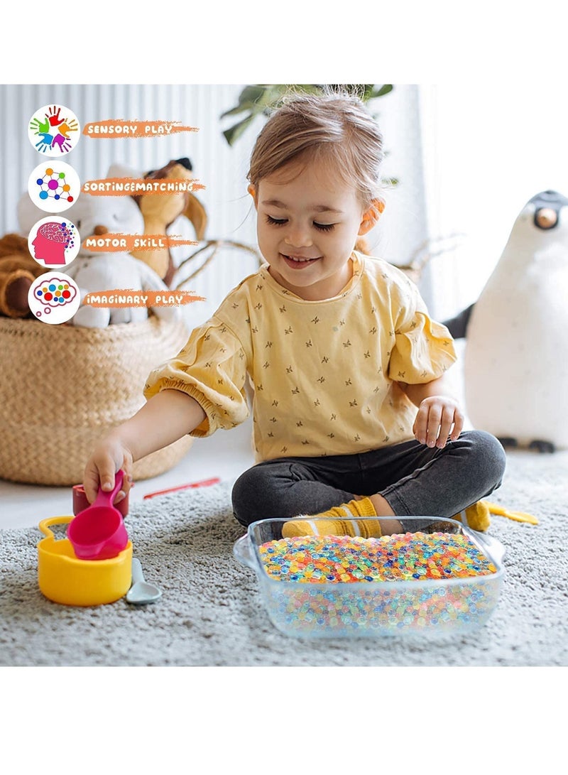 LEDIN Gel Ball Blaster Refill Ammo Water Bullets Beads Compatible with Gel Blasters Ammo Splatter Ball GuGel Ball Blaster Refill Ammo Water Bullets Beads Compatible with Gel Blasters Ammo Splatter Ball Gun Ammo 7.5 mm (20 Pack-10,000 Rounds Per Pack) - Image 2