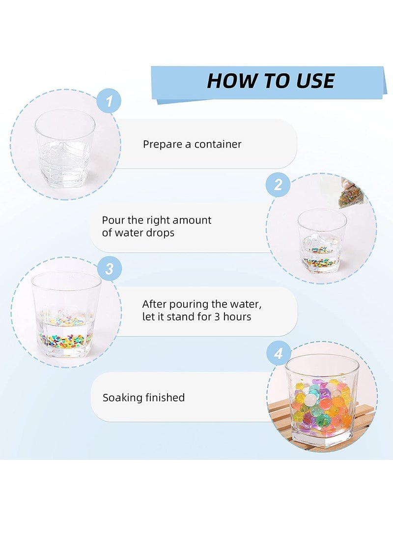 LEDIN Gel Ball Blaster Refill Ammo Water Bullets Beads Compatible with Gel Blasters Ammo Splatter Ball GuGel Ball Blaster Refill Ammo Water Bullets Beads Compatible with Gel Blasters Ammo Splatter Ball Gun Ammo 7.5 mm (20 Pack-10,000 Rounds Per Pack) - Image 4