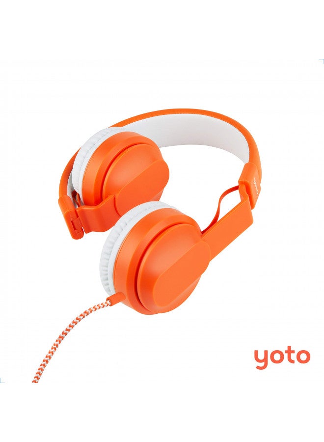 YOTO Yoto Wired Headphones Kids Accessories, Lightweight Adjustable & Foldable Over-Ear Headphones with Travel Bag, Volume-Limiting for Safe Listening & Daisy Chain Feature for Audio Sharing - Image 2