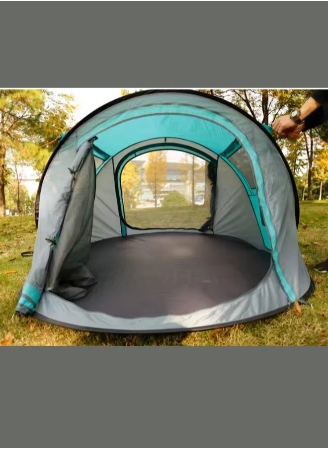 Pop up camping tent Double Layer 4 People  Outside Hand Throw Beach Quickly Open Fully Automatic Family Glamping Camping outdoor Tent(200*140*110)CM - pzsku/Z34C9B6E6F9D410478760Z/45/_/1724781102/c6fbdc34-c4c3-4c00-b3bb-d63a76e1ce92