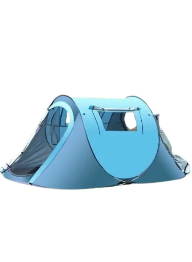 Pop up camping tent Double Layer 4 People  Outside Hand Throw Beach Quickly Open Fully Automatic Family Glamping Camping outdoor Tent(200*140*110)CM - pzsku/Z34C9B6E6F9D410478760Z/45/_/1730632304/63e31018-2707-4b0e-beb7-a9acf02b1b87