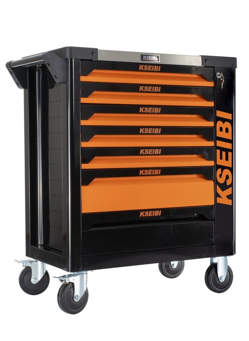 KSEIBI Heavy-Duty 7-Drawer Tool Cabinet with Lockable Storage & Smooth-Glide Wheels – Perfect for Garages, Workshops & Industrial Use  - Image 1