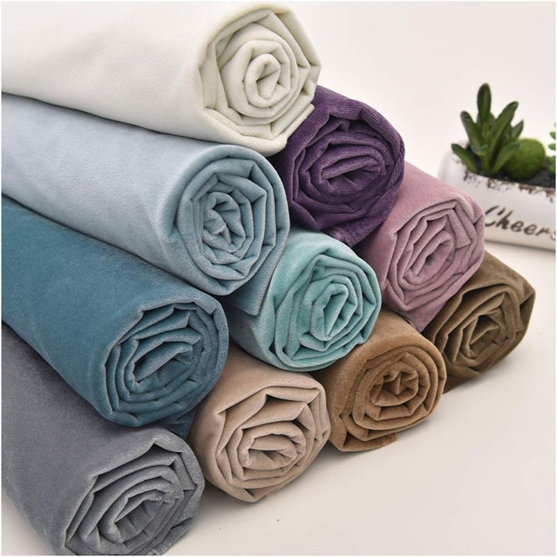 Minky Fabric Velvet Fabric Velour Material Fabric for Sewing DIY Crafts, Home Decoration, 150cm Width for Blankets, Apparel, Baby Accessories, Throws, P (Color : 16, Size : 3m) - Image 3