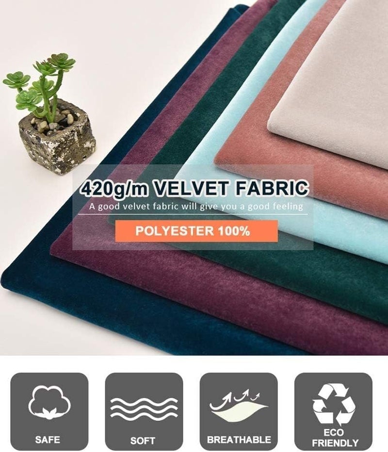 Minky Fabric Velvet Fabric Velour Material Fabric for Sewing DIY Crafts, Home Decoration, 150cm Width for Blankets, Apparel, Baby Accessories, Throws, P (Color : 16, Size : 3m) - Image 2