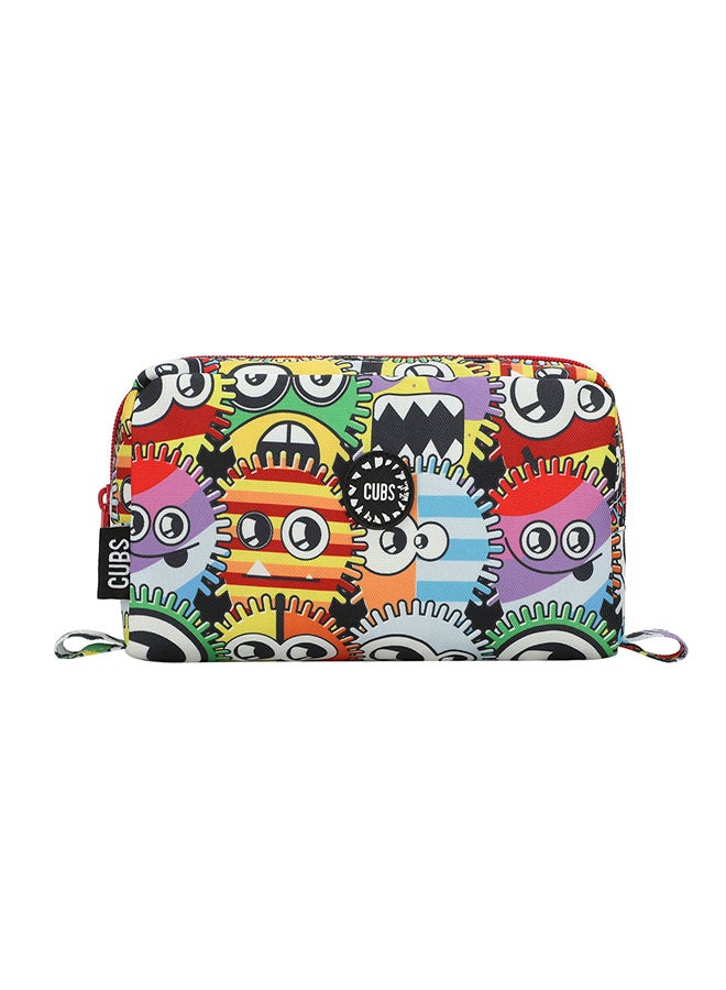 CUBS Eyes Print Waterproof pencil case pouch with zip closure  - Image 1