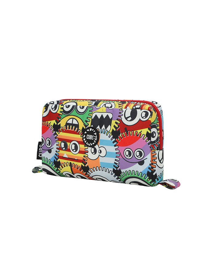 CUBS Eyes Print Waterproof pencil case pouch with zip closure  - Image 2