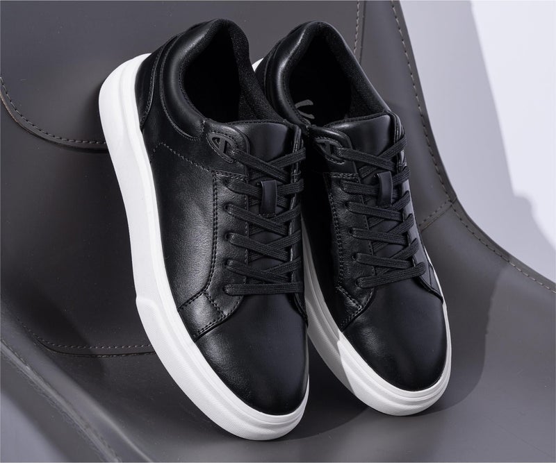 Vostey Men's Casual Shoes Fashion Sneakers Breathable Business Sneakers for Men (BMY5012A Black 10) - Image 4