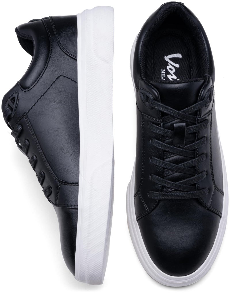 Vostey Men's Casual Shoes Fashion Sneakers Breathable Business Sneakers for Men (BMY5012A Black 10) - Image 3