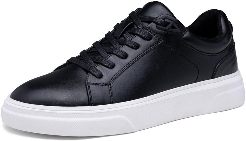 Vostey Men's Casual Shoes Fashion Sneakers Breathable Business Sneakers for Men (BMY5012A Black 10) - Image 1