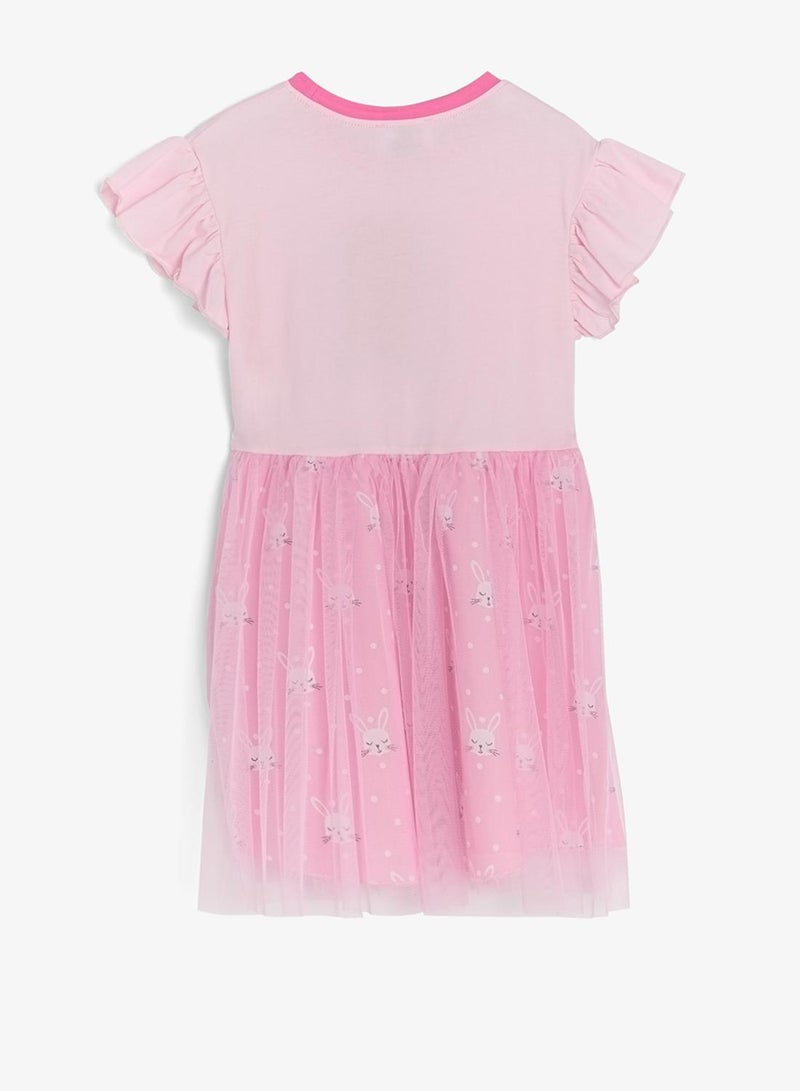 Pinata Cute Bunny Print Tulle Dress - Image 3