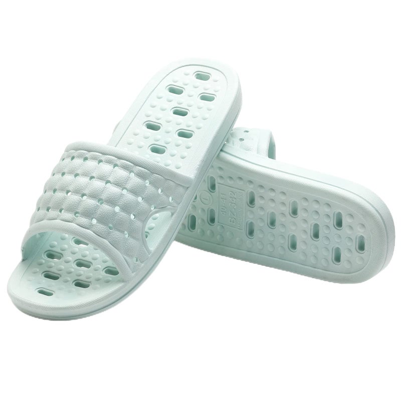 COZYAREA Shower Shoes Quick Dry Non-Slip Bathroom Slippers for Men Women Dorm Home Slides Light Blue Size 7.5-8 Women/6.5-7 Men - Image 3