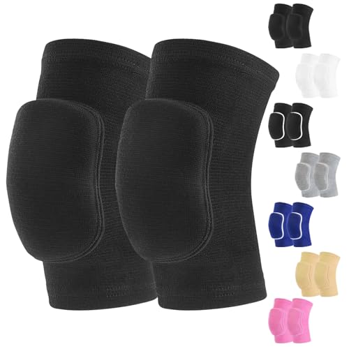 HISFFOG Volleyball Knee Pads for Dancers, Soft Breathable Knee Pads for Men Women Younth Girls Kids Knees Protective, Knee Braces for Volleyball Football Dance Yoga Wrestling Running Cycling - Image 1