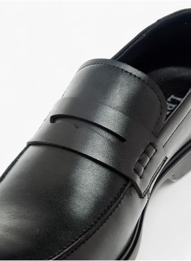 LBL by Shoexpress Men Textured Slip-On Loafers  - Image 4