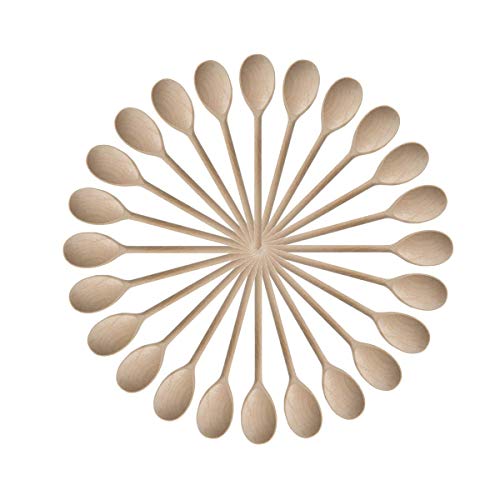 Roundsquare Kitchen Wooden Spoons Mixing Baking Serving Utensils Puppets 12 inch - Set of 24 ROUNDSQUARE - Image 1