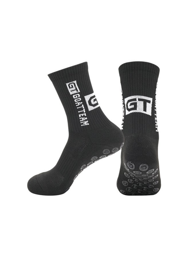 Non-slip Dispensing Tube Socks GT Letter Thickened Towel Bottom Wear-resistant Breathable Sports Socks for Men