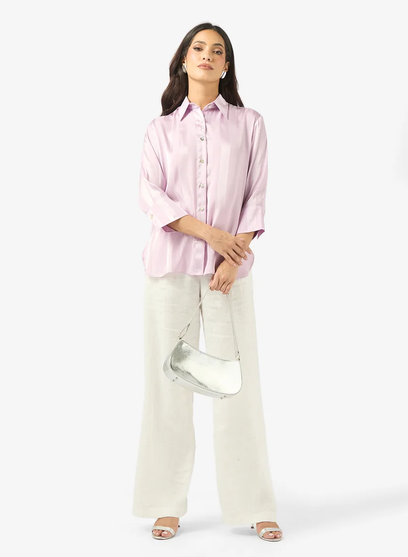 SINOIR  Essential Satin Shirt for Women | Best Price UAE