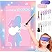 Lidmada Pin The Guitar Game Poster Large Pink Music Party Game with 24 Reusable Guitar Stickers 3 - Image 3