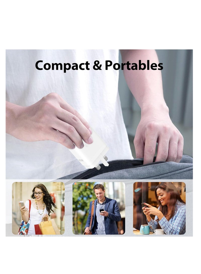 شاحن 80 واط لهواتف Oneplus 15 14 13 12 12R 11 10 برو شاحن SuperVooc Warp لهواتف Oneplus 9 برو 10T 10R 8T 8 شاحن سريع 80 واط مع محول طاقة لهواتف One Plus Oppo Realme مع كابل USB C بطول 3 أقدام - Image 2