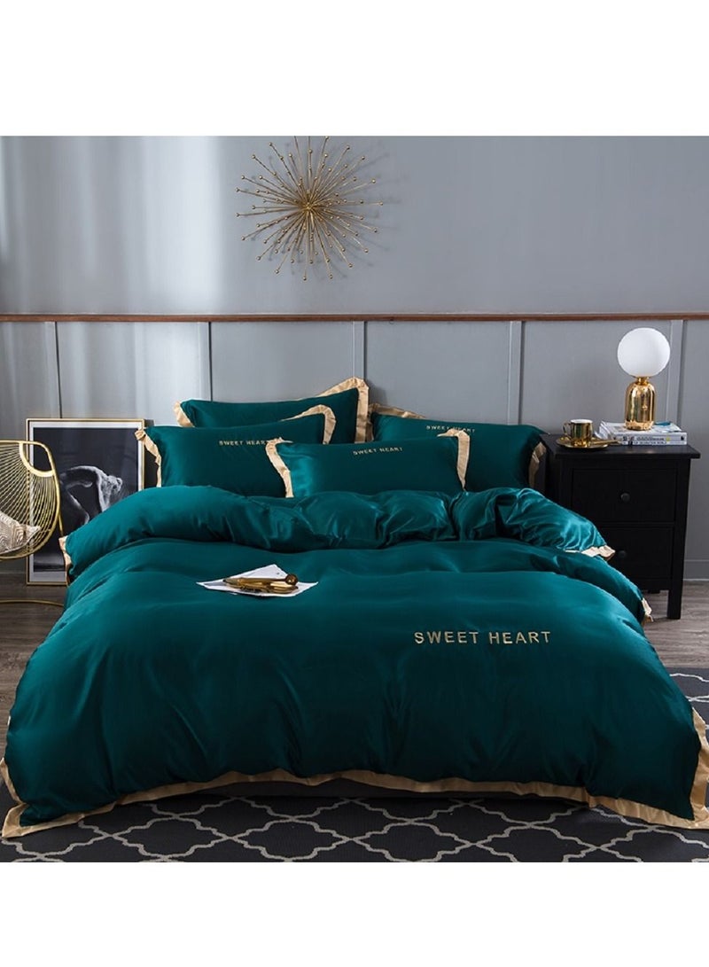 4-Piece Soft Quilt Set, Modal fiber Duvet Cover Set, King Size, 220x240cm  - Image 1