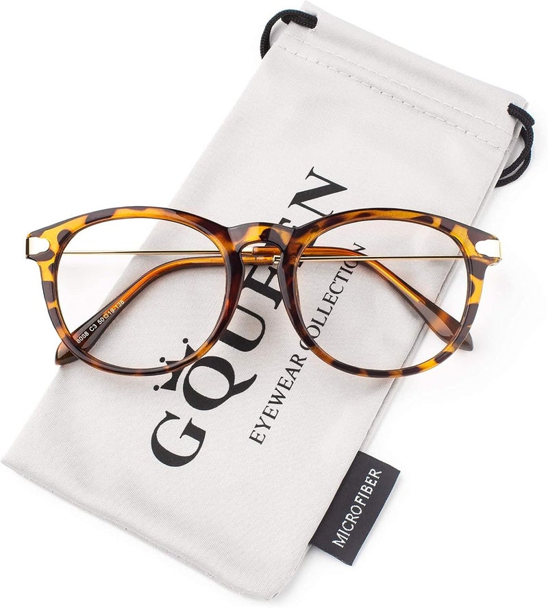 GQUEEN Fake Non Prescription Glasses Clear Lens for Women Men Oversized Frame UV400 Protection, 201581 - Image 3