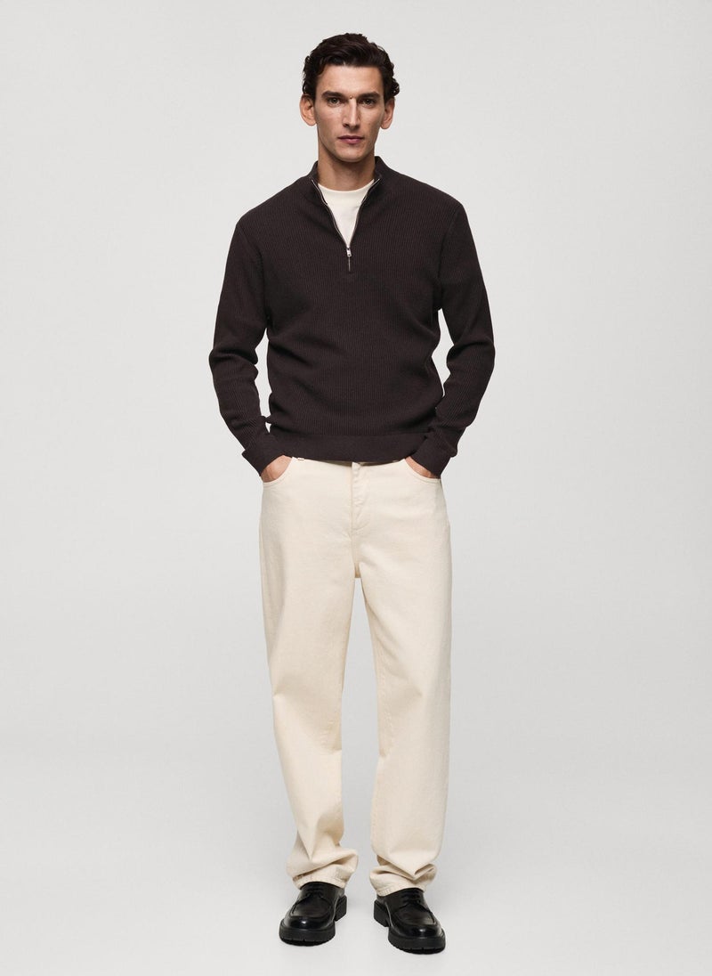 Mango Man - Crew Neck Pullover Sweater - Image 1
