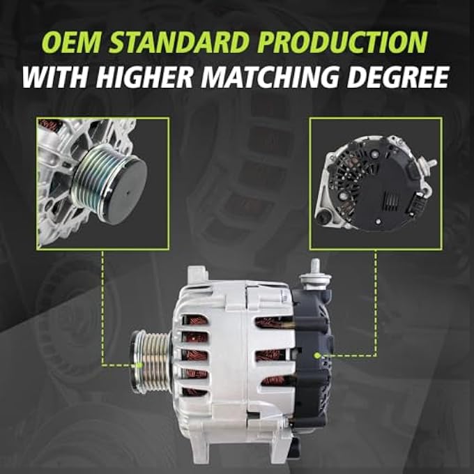 Kinwrdsn Alternator Compatible with N-ssian 2.5L for 2007-2012 Sentra Altima 2011-2013 Rogue 2014 2015 Rogue Selcet,400-40102 AL2407X 23100-JA02A AVA0074 TG12C032 - Image 4