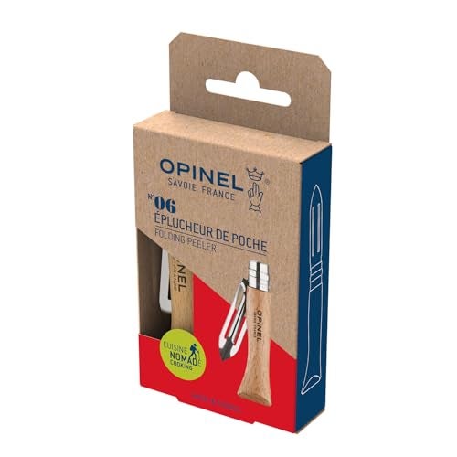 Opinel No.6 Folding Peeler - Outdoor Camp Kitchen and Picnic Folding Tool - Image 2