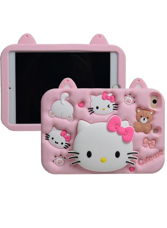 Cartoon Case for iPad Mini 1/2/3/4/5 7.9，MONEHOYSY Cute Soft Silicone Kickstand 【Drop Proof,Shock Proof,Anti Slip】 Back Stand Cover Case for Kids Children Teens Girls Boys - Image 1