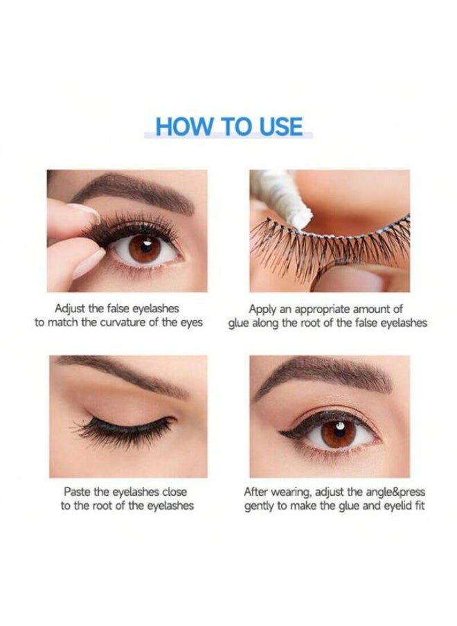 ROVAL - 24 Pieces Eyelash Glue Adhesive Dark Tone 7g - Image 1