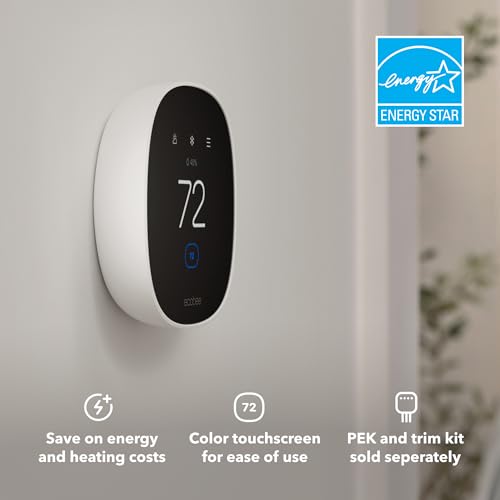Ecobee ترموستات إيكوبي الذكي الأساسي 2025 المعتمد من Energy Star قابل للبرمجة WiFi يعمل مع سيري وأليكسا ومساعد جوجل - Image 3