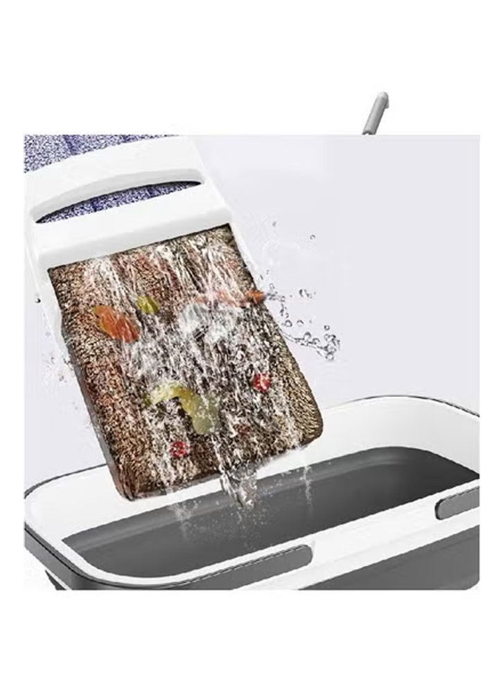 كيكي ممسحة مسطحة قابلة للتعديل مع رأس دوار 360 درجة ومقبض 128 سم - Image 3