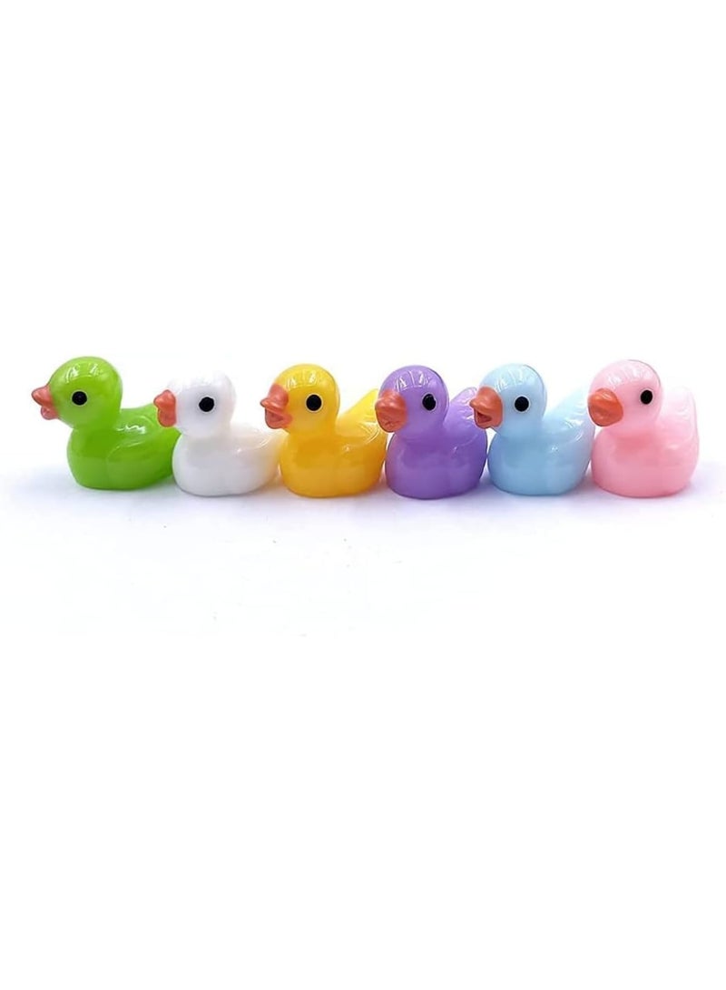 Luckam Mini Ducks Tiny Duck Figurines Bulk for Garden Micro Landscape, Mini Resin Ducks for Dollhouse Aquarium Potted Ornament Charms Party Toys DIY Craft Accessories(180 Pcs) - Image 2