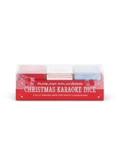 DEMDACO Festive Karaoke Retro Colorful 2 X 2 Wood Composite Holiday Dice Set Game  - Image 3
