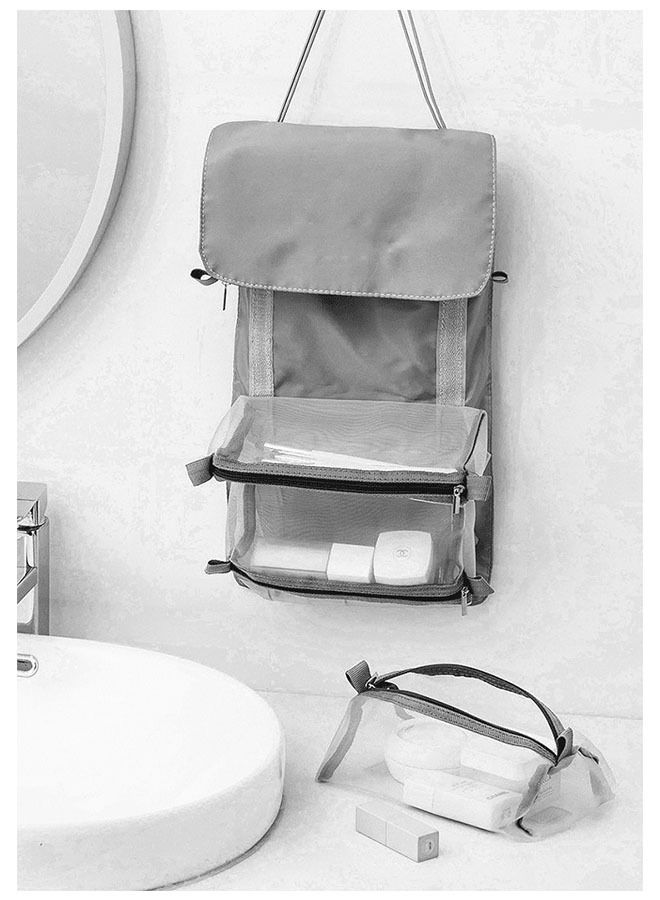 Portable Detachable Cosmetic Bag Large-Capacity Storage Bag Can Travel With You Waterproof Toiletry Bag - Image 4