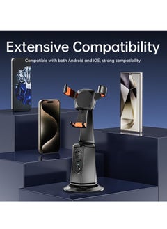 TYCOM Tycom Auto Face Tracking Tripod, 360 Rotation Phone Camera Mount, No App Needed, Battery Operated Smart Shooting Holder for Live Vlog - S1  - Image 4