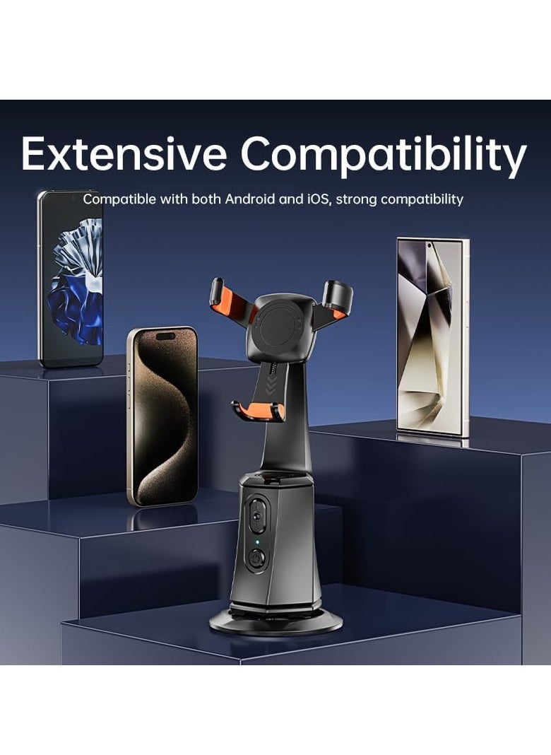 TYCOM - Tycom Auto Face Tracking Tripod, 360 Rotation Phone Camera Mount, No App Needed, Battery Operated Smart Shooting Holder for Live Vlog - S1 - Image 1