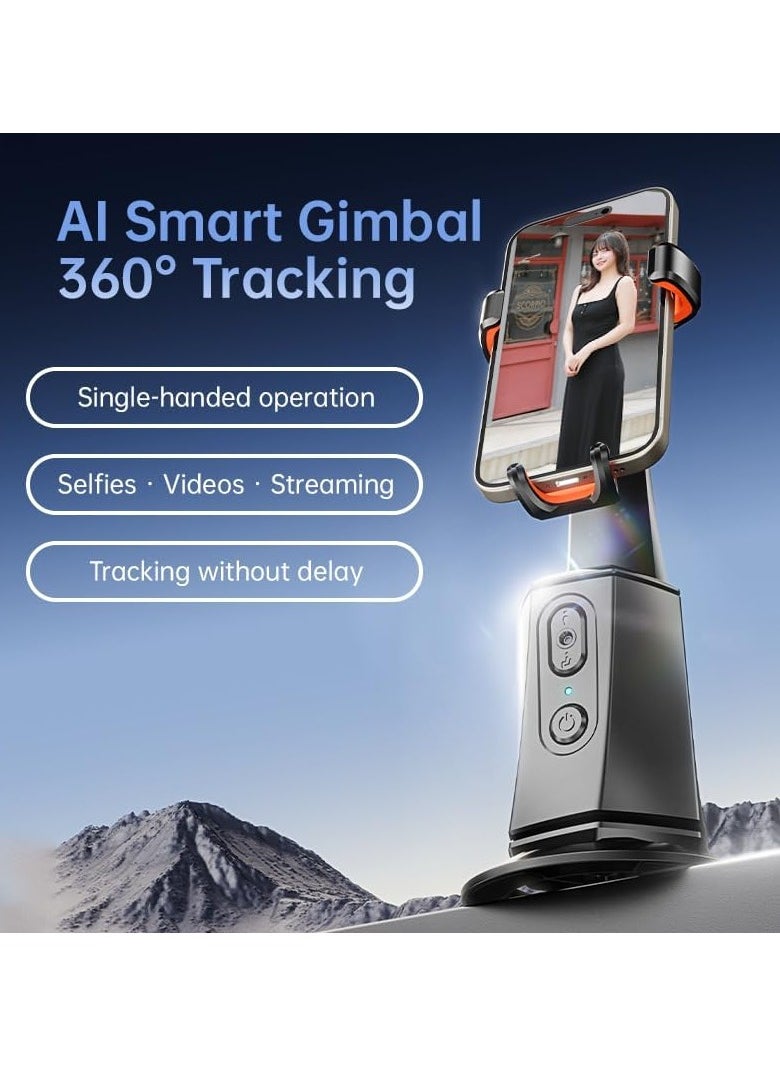 TYCOM - Tycom Auto Face Tracking Tripod, 360 Rotation Phone Camera Mount, No App Needed, Battery Operated Smart Shooting Holder for Live Vlog - S1 - Image 1