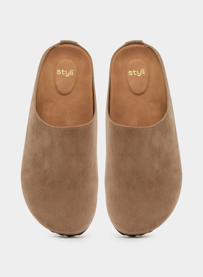Styli Plain Round Toe Mules  - Image 5