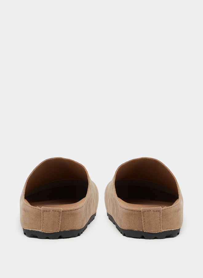Styli Plain Round Toe Mules  - Image 4