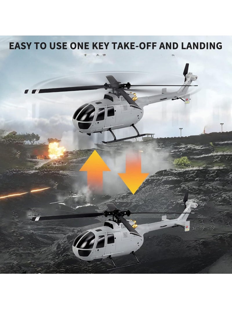 GoolRC RC Helicopter, 6 Axis Gyro Single Propeller Chopper, Lightweight And Portable Remote Control Airplane, Model Helicopter For Kids Adults, (1pc, Silver) - Image 3