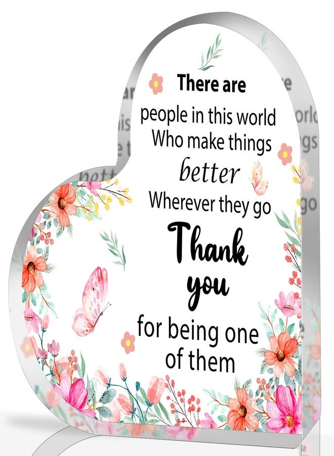 QUPT Appreciation Gifts for Women, Acrylic Heart Keepsake,Inspirational Gifts for Coworker Boss, Office Going Away Farewell Retirement Gifts,Thank You Gifts for Women,Graduation Gifts - Image 1