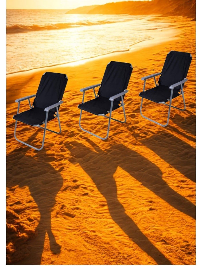 SMART HOME 6-Piece Folding  Chair Set, Lightweight Adjustable Backrest Chair for Garden (Color Matches Picture) - Image 4